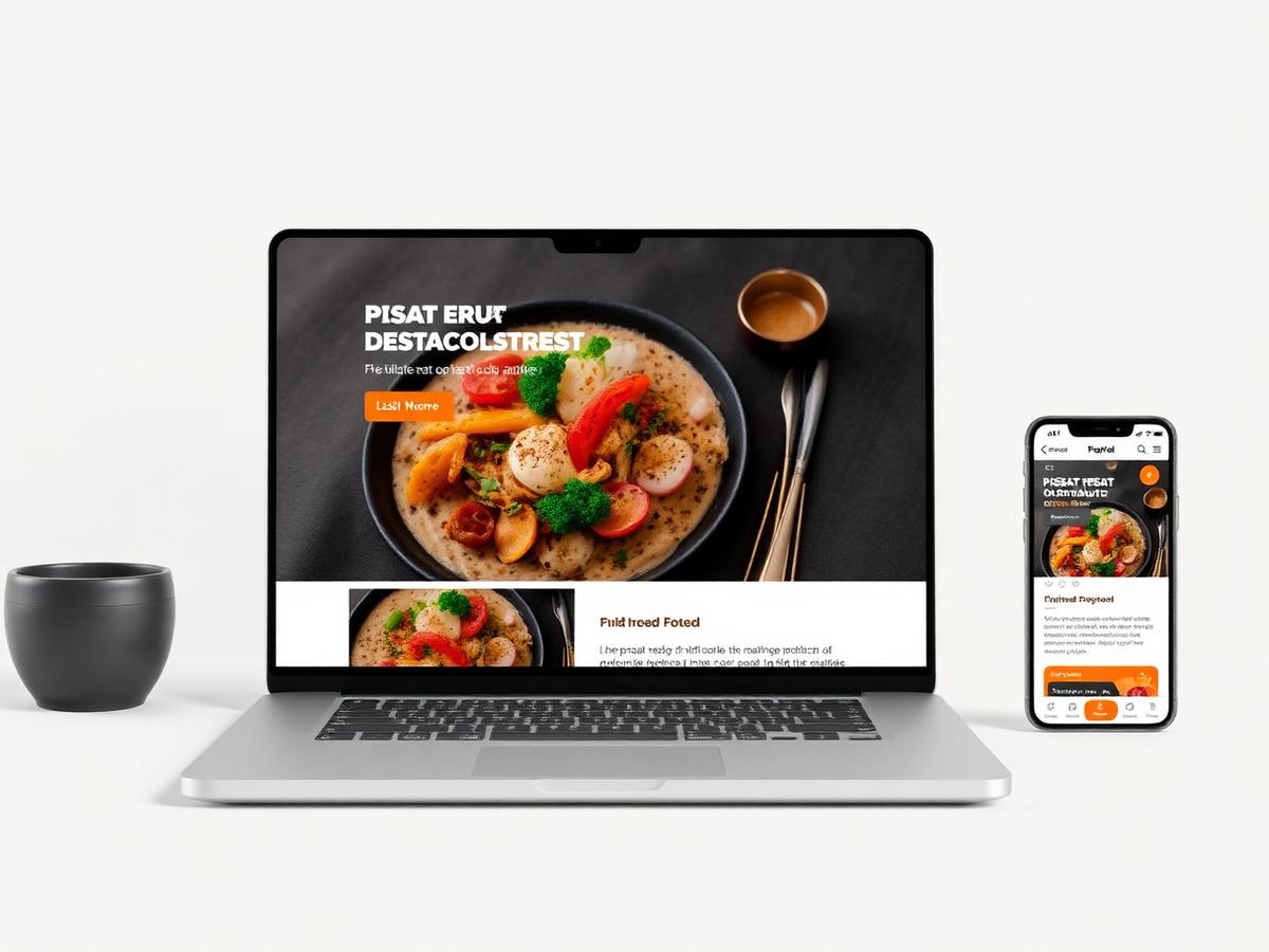 Website and ordering funnel for a family restaurant